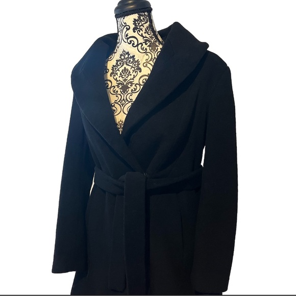Calvin Klien Wool Silk Blend Peacoat Time Capsule Wardrobe Quiet Luxury SZ P8 - Picture 2 of 9